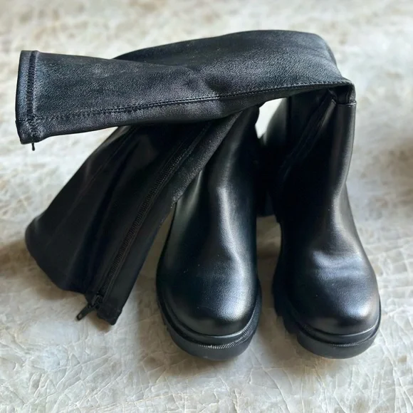 Steve Madden Aberdeen Black Knee-High Women's Boots size 6 - Brand new/unworn - Picture 4 of 4